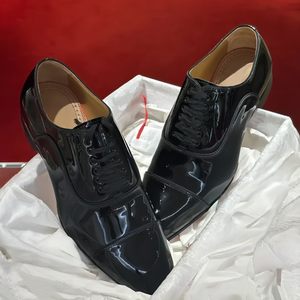 Chaussures Oxford pour hommes de luxe de haute qualité, chaussures habillées décontractées de mode, chaussures de mariage, cuir véritable, chaussures habillées formelles pour affaires - Product Image 3