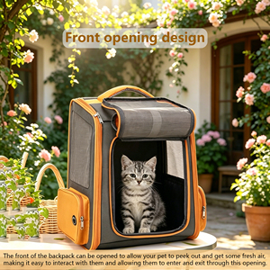 กระเป๋าเป้สะพายหลังสำหรับสัตว์เลี้ยง สุนัข แมว สำหรับเดินทาง เดินป่า ระบายอากาศได้ดี ความจุขนาดใหญ่ กระเป๋าใส่สัตว์เลี้ยงสำหรับกิจกรรมกลางแจ้ง รับทำโลโก้ตามสั่ง OEM ODM - Product Image 6