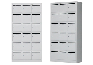 Boîtes <span class=keywords><strong>aux</strong></span> <span class=keywords><strong>lettres</strong></span> en métal pour appartements conçues en usine sur mesure 18 portes boîtes de livraison de colis de jardin avec serrure - Product Image 2