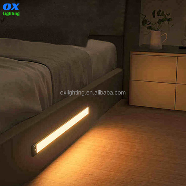Ultra Thin Magnetic Aluminum Wireless USB Rechargeable Wall Motion Sensor Kitchen Bathroom Night Under Led Cabinet Light Lamp