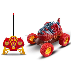 LK Toys Expert Voiture télécommandée <span class=keywords><strong>dinosaure</strong></span> 6 canaux avec cascades, rotation 360° invincible, lumières colorées et musique - Product Image 1