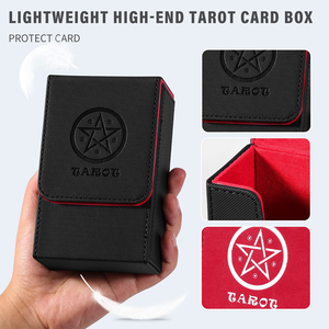 صندوق بطاقات التاروت الجلدي/حافظة بطاقات لمعظم أحجام بطاقات التاروت - Product Image 3