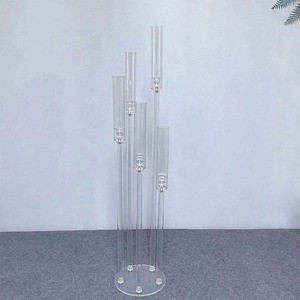 Candelabros acrílicos para mesa de boda, centro de mesa, decoración, soporte de flores, <span class=keywords><strong>candelabro</strong></span> - Product Image 4