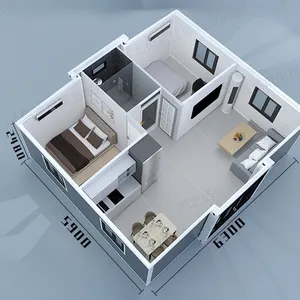 Modern Luxury Foldable Prefabricated Flat Pack Shipping Expandable Living Container House For Sale