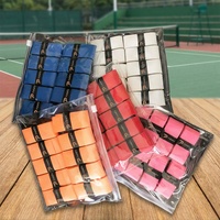 Bande de grip multi-couleurs personnalisée en usine, haute qualité, remplacement de grip pour raquettes de pickleball et de padel pour adultes, épaisseur 0,55 mm