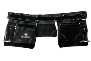 Cinturón de cuero de alta calidad personalizable OEM 5-9 bolsillo resistente bolsa de herramientas Material de poliéster de nailon Revekka Negro 200 lb - Product Image 2