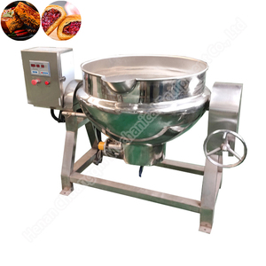 Stainless Steel Tilting Jacketed Kettle Steel Electric Multi Cooking Kettle Industrial Kettle - Product Image 6