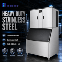 Machine à glaçons modulaire 28x28x22 mm à double porte pour cuisine commerciale