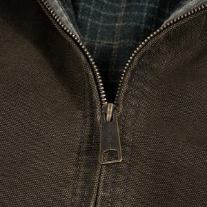 Veste bomber surdimensionnée brodée d'hiver personnalisée par le fabricant, vêtements de travail pour hommes, fermeture éclair, adaptée à la tendance décontractée Y2K - Product Image 2