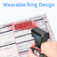 Bague connectée sans fil JR-Z01 pour scanner de codes-barres 2D avec capteur CIS et interface USB – En stock