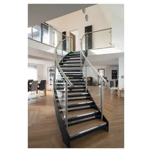 Prima New Arrival Various Design Curved Stairs Suppliers Non Slip Curved Stairs Stairs
