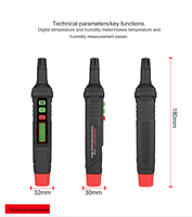 Thermomètre hygromètre numérique portable USB Habotest HT62 haute précision avec écran LCD, en matériau ABS, pour usage industriel et domestique, IP55, OEM/ODM