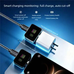 เครื่องชาร์จเร็ว 140W พร้อมระบบตัดการเชื่อมต่ออัตโนมัติ ป้องกันการชาร์จเกิน ระบบควบคุมอุณหภูมิอัจฉริยะ AI สำหรับโทรศัพท์ - Product Image 3