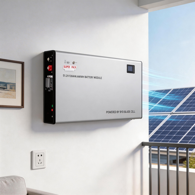 Reliable 51.2v Wall Mounted Lifepo4 Home Energy Storage System Lithium Battery with Solar Compatibility for Residential Use