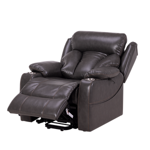 Fauteuil inclinable médical extensible en tissu, canapé électrique moderne pour salon, soins aux personnes âgées, avec télécommande - Product Image 1
