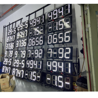 Éclairage LED pour auvent de station-service, panneau d'affichage des prix LED pour station-service, écran LED étanche, panneaux numériques de prix du carburant