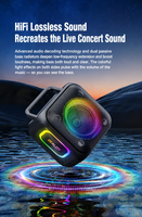 Haut-parleur portable RGB IPX6 BT 5.4 de haute qualité, puissant, avec basses profondes HIFI, qualité sonore sans perte, batterie 6000 mAh, 30 W de puissance élevée