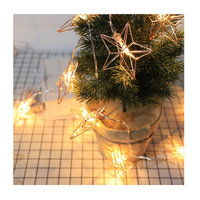 YN Starlight Kunststoff-Lichterkette Gold Wassertropfen Stern Geometrisch Nordisch Minimalistisch LED Dekorative Farbige Beleuchtung