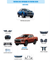 Kit de conversion de lifting pour TRITON 2012, mise à niveau vers TRITON 2020, pièces de modification extérieures pour pare-chocs, calandre et phares de pick-up