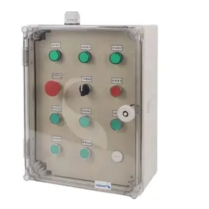 Waterproof Push Button Control Box For Industrial Control Emergency Stop Push Button Electrical Switch Boxes