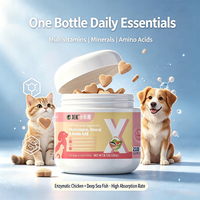 Tablet Suplemen Multivitamin Hewan Peliharaan OEM Vitamin A D3 E B-Complex Seng Zat Besi Taurin Lisin Nutrisi Harian Anjing Kucing Pabrik