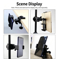 Support de téléphone et tablette pour guidon de vélo, clip métallique renforcé léger, utilisation sur bureau, support portable pour diffusion en direct, ajustement universel