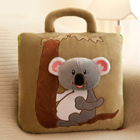 Ensemble de couverture et d'oreiller pliable en peluche, couverture en polaire douce en forme d'animal et de chien