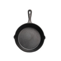 Poêle à frire moderne en fonte, écologique, robuste, avec poignée, compatible four, pour steak, œufs, crêpes