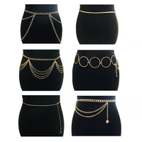 ZF métal taille chaîne femmes filles réglable corps lien ceintures mode ventre bijoux pour Jeans robes or