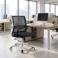 Chaises de bureau ergonomiques pivotantes en maille, chaises simples réglables en tissu, ensemble de mobilier moderne, personnalisation d'usine, vente en gros