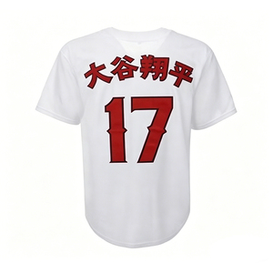 Jersey Baseball Pria Gaya Vintage Jahitan Klasik 17 Shohei Ohtani S-3XL - Product Image 2