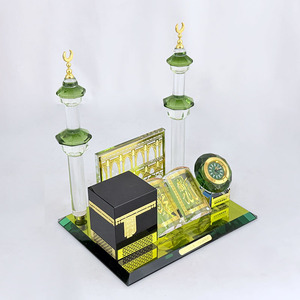 นาฬิกาคริสตัลตึกของขวัญหอคริสตัลรอมฎอน MH-G043อิสลาม - Product Image 3