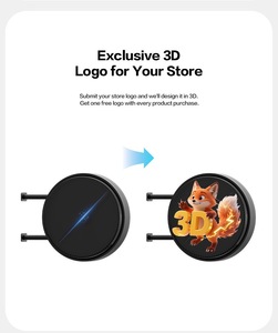 Panneau d'affichage holographique LED double face, boîte à lumière holographique <span class=keywords><strong>3D</strong></span>, angle de vision de 178°, luminosité de 2000 cd, extérieur/intérieur, médical - Product Image 5