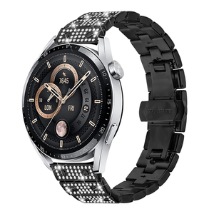 Profitez du joli bracelet en métal pour femme en diamant de 22mm pour la montre Hhuawei GT3 Honor Magic Watch 2 GS 3 Pro ES Bracelet de montre en acier inoxydable - Product Image 2