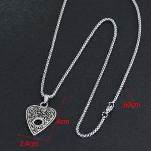 Collar de Joyería Gótica Oculta de Acero Inoxidable con Colgante en Forma de Corazón y Calavera Estrellada, Collares de Moda con Poder Espiritual - Product Image 5