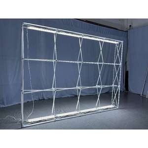 Xách tay <span class=keywords><strong>LED</strong></span> hiển thị thương mại căng thẳng vải quảng cáo biểu ngữ đứng mô hình vuông seg <span class=keywords><strong>LED</strong></span> Pop hộp Đèn khung nhôm - Product Image 3