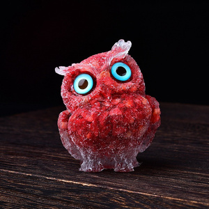 <span class=keywords><strong>2025</strong></span> Thiết Kế Mới Khác Nhau Pha Lê Thủ Công Mỹ Nghệ Nhựa Vật Liệu Hỗn Hợp Động Vật Chữa Bệnh Thạch Anh Tăng Thạch Anh Nhựa Cú Cho Tự Làm Quà Tặng - Product Image 4