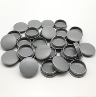 Cache-trou décoratif en plastique moulé par injection, type fermoir, pour panneaux, portes, fenêtres et meubles, plat/rond