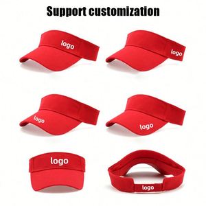 Wholesale Outdoor Protection Color Summer Beach Empty Top Custom Logo Gift Sun Visor <b>Hat</b> Gorras - Product Image 2
