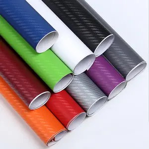 Xe 3D sợi carbon stickers Styling cuộn phim Bọc Xe xe máy DIY Vinyl đầy màu sắc 1.52*28m dán trang trí phụ kiện