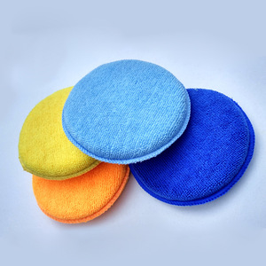 ฟองน้ำไมโครไฟเบอร์ทรงกลมสำหรับขัดเคลือบสีรถยนต์ ความหนาแน่นสูง ใช้ได้หลากหลาย ฟังก์ชั่นทำความสะอาดแบบวงกลม - Product Image 1