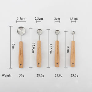 Juego de Utensilios de Medición de Acero Inoxidable de Grado Alimenticio, Cucharas Medidoras, Juego de <span class=keywords><strong>Tazas</strong></span> de Té, <span class=keywords><strong>8</strong></span> Piezas, Ecológico, Metálico - Product Image 6