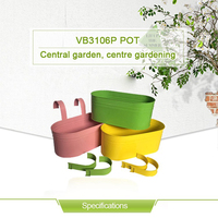 Pot de fleurs suspendu en fer coloré personnalisable / Pot suspendu pour balcon, jardin, seau en métal, jardinière