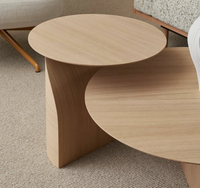 Table d'appoint en bois massif amovible au design moderne, table basse pour canapé, imperméable, salon et chambre à coucher