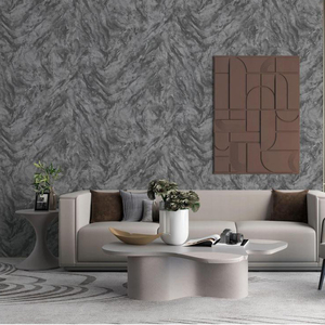 Moderne 3D Abstrakte Dunkelgraue Hintergrundwand Blaue Schimmelresistente Vliestapete für Hotel, Unterhaltung, Verwaltung und Haushalt 5 - Product Image 1