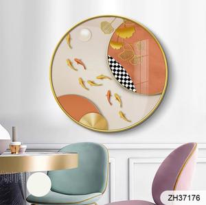 <span class=keywords><strong>Moda</strong></span> <span class=keywords><strong>arte</strong></span> <span class=keywords><strong>della</strong></span> parete animale astratto pesce per la decorazione <span class=keywords><strong>della</strong></span> casa pittura di porcellana di cristallo diamante - Product Image 6