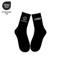JR-254 vente en gros personnalisé broderie logo chaussette coton concepteur couleur mélangée motif brodé lettre équipage chaussettes