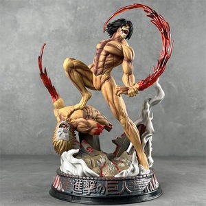<span class=keywords><strong>Figura</strong></span> de PVC del Guerrero Titán de Anime, <span class=keywords><strong>Eren</strong></span> T en Forma de Combate, Modelo de Diorama con Base, Adorno de Habitación No Oficial para Entusiastas del Anime - Product Image 4