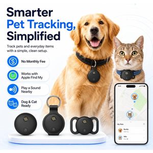 Localizador GPS Nofitp para perros y gatos, localizador de mascotas ultrafino, resistente al agua IP68, funciona con la aplicación Apple Find My, sin cuota mensual - Product Image 4