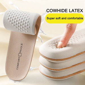 Plantilla deportiva de látex de cuero, plantillas de piel de vaca para zapatos, soporte de arco, almohadillas para zapatos, plantillas para fascitis plantar absorbentes de golpes - Product Image 3